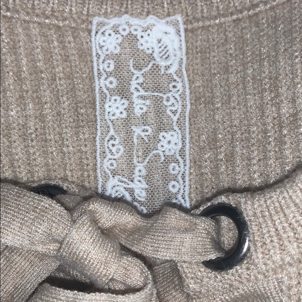 Sadie & Sage Taupe Sweater Dress Small - Picture 3 of 11